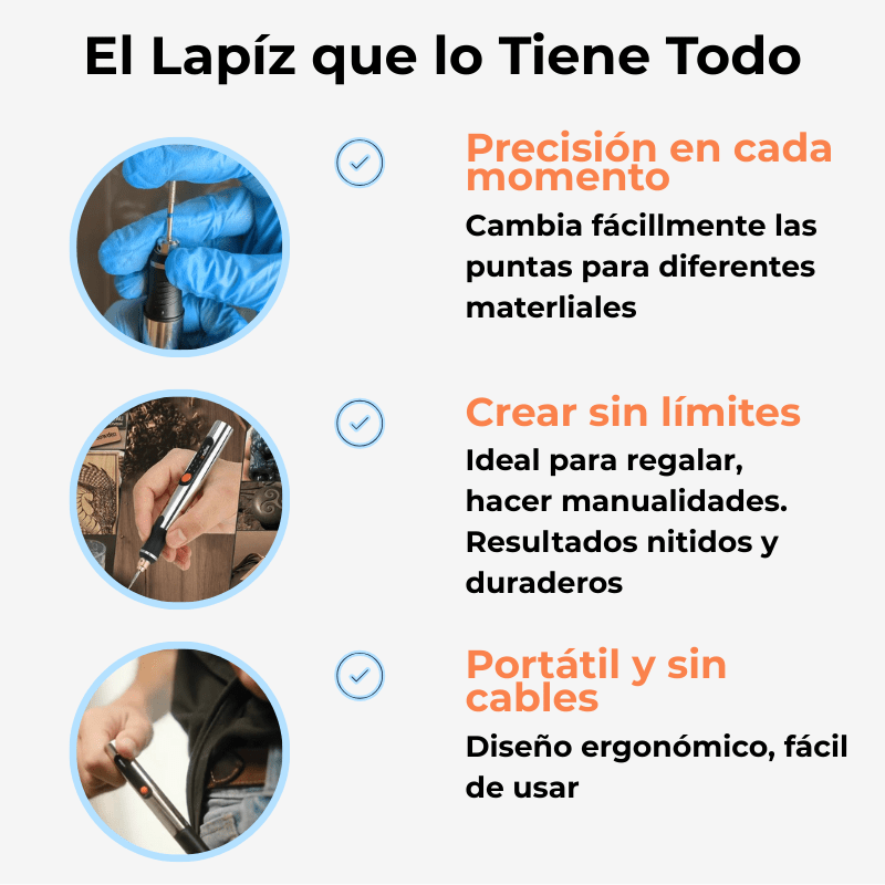 Lápiz Grabador de Alta Precisión + eBook Gratis